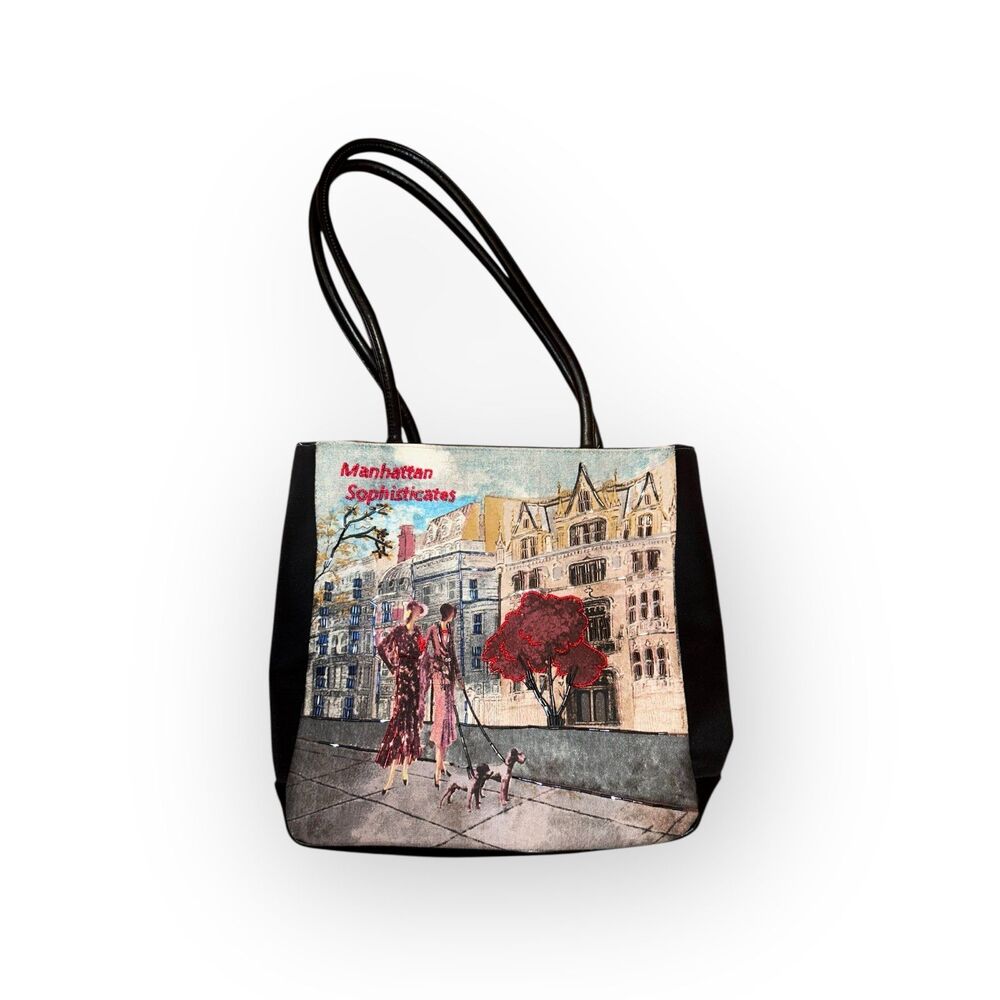 Frankie and Johnnie Manhattan Sophisticates Large Tote Bag